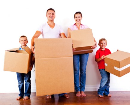 Professional movers helping with a home move in Millwall