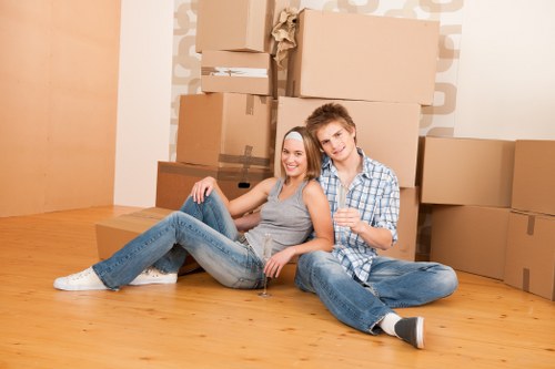 Removal service working in a Millwall residential area