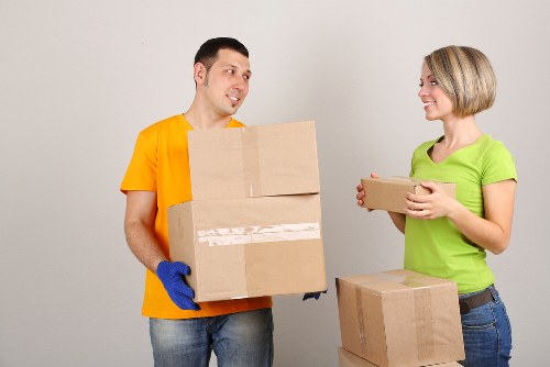 Local removals van handling access and parking challenges in Millwall