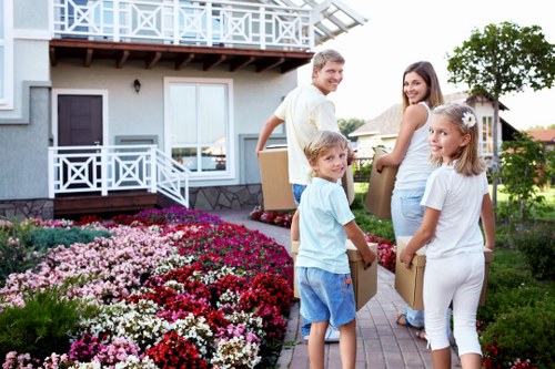 Office furniture loading and transport preparation in East London